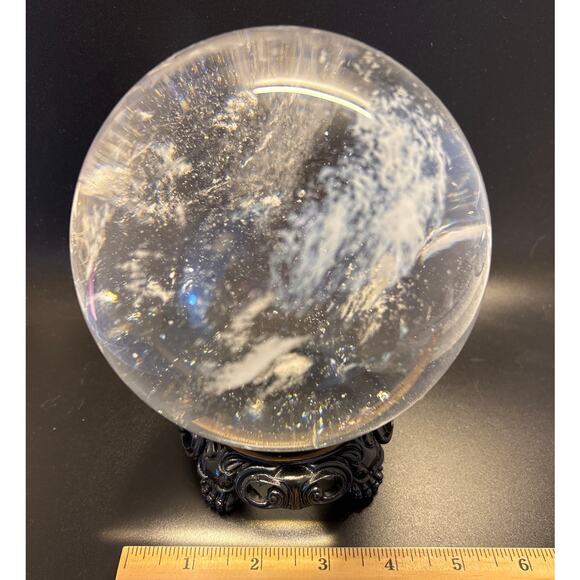 ✨ Smelted Quartz Crystal Ball – Over 5 lbs of Radiant Beauty ✨ - Picture 2 of 7